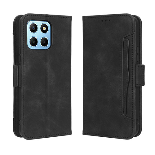 Leather Case Stands Flip Cover Holder BY3 for Huawei Honor X8a 5G Black