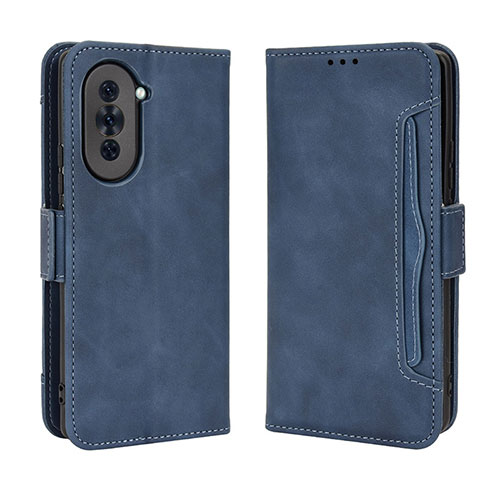 Leather Case Stands Flip Cover Holder BY3 for Huawei Nova 10 Blue