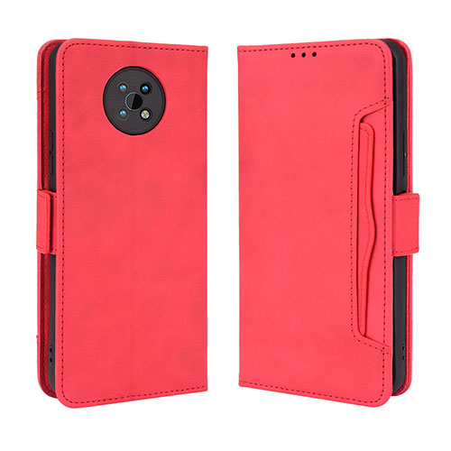 Leather Case Stands Flip Cover Holder BY3 for Nokia G50 5G Red