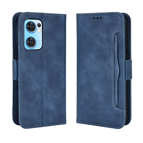 Leather Case Stands Flip Cover Holder BY3 for OnePlus Nord CE 2 5G Blue