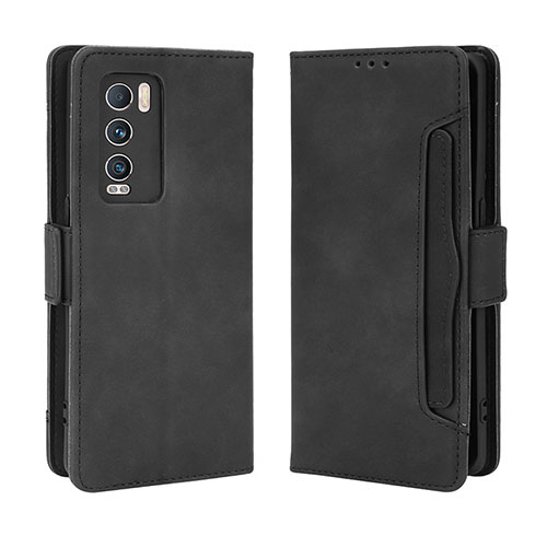 Leather Case Stands Flip Cover Holder BY3 for Realme GT Master Explorer 5G Black