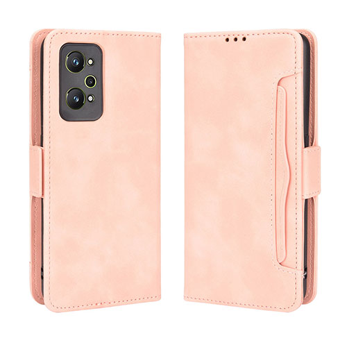 Leather Case Stands Flip Cover Holder BY3 for Realme GT Neo2 5G Pink