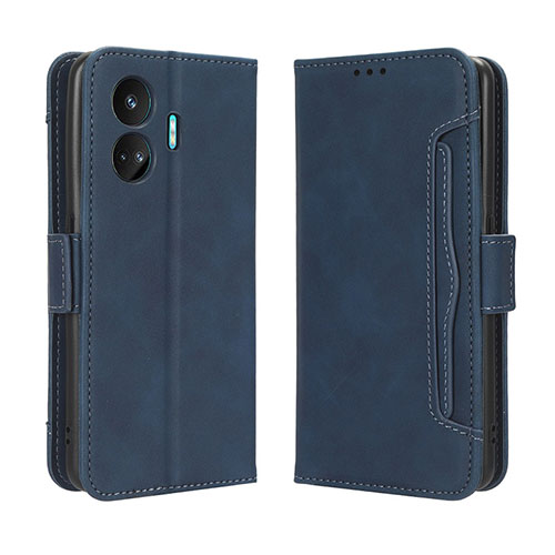 Leather Case Stands Flip Cover Holder BY3 for Realme GT Neo5 SE 5G Blue