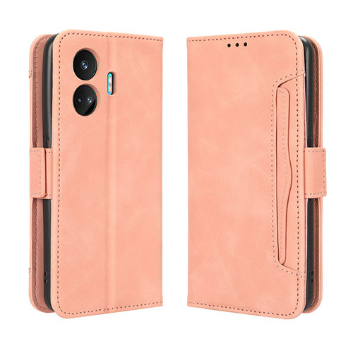 Leather Case Stands Flip Cover Holder BY3 for Realme GT Neo5 SE 5G Pink