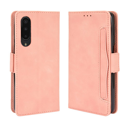 Leather Case Stands Flip Cover Holder BY3 for Sharp Aquos Zero5G basic Pink