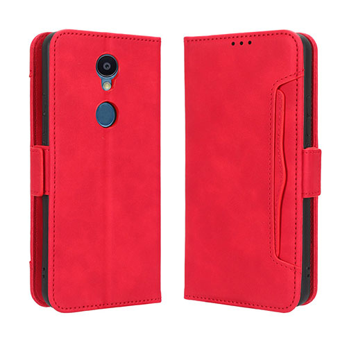 Leather Case Stands Flip Cover Holder BY3 for Sharp Rouvo V Red