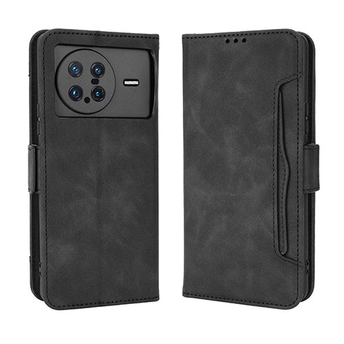 Leather Case Stands Flip Cover Holder BY3 for Vivo X Note Black