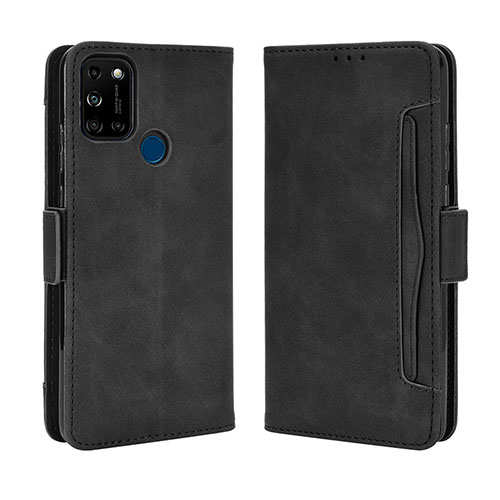 Leather Case Stands Flip Cover Holder BY3 for Wiko View5 Black