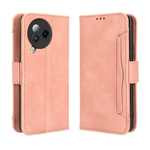 Leather Case Stands Flip Cover Holder BY3 for Xiaomi Civi 3 5G Pink