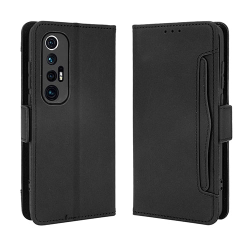 Leather Case Stands Flip Cover Holder BY3 for Xiaomi Mi 10S 5G Black