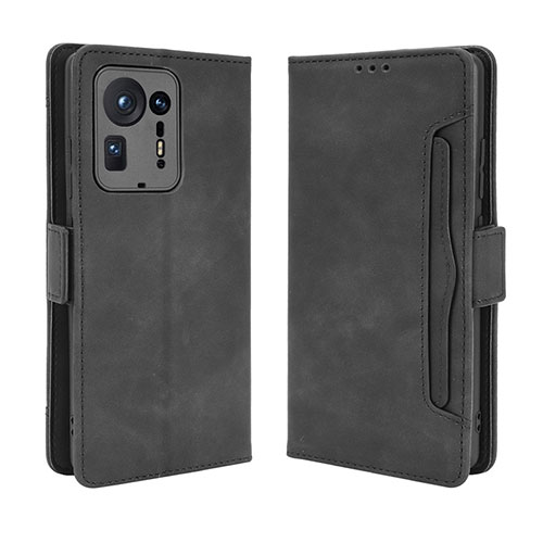 Leather Case Stands Flip Cover Holder BY3 for Xiaomi Mi Mix 4 5G Black