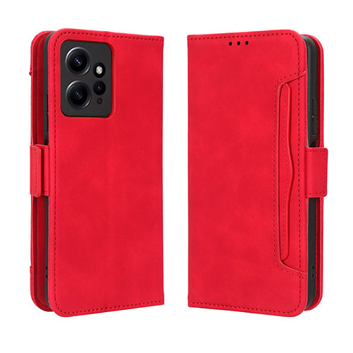 Leather Case Stands Flip Cover Holder BY3 for Xiaomi Redmi Note 12 4G Red