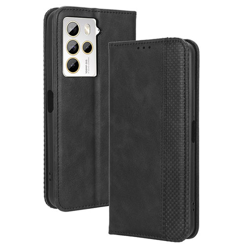 Leather Case Stands Flip Cover Holder BY4 for HTC U23 Pro 5G Black