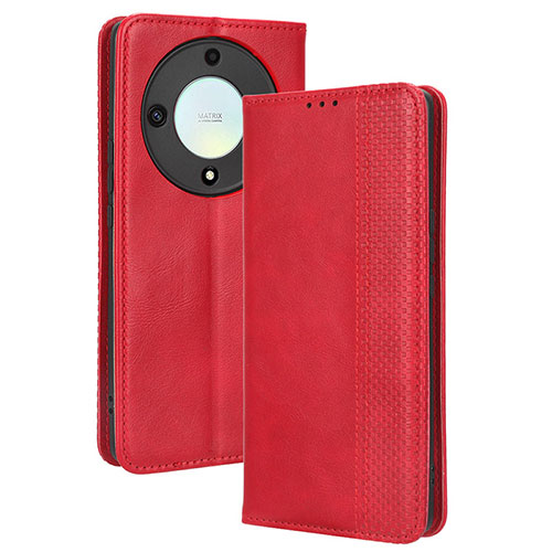 Leather Case Stands Flip Cover Holder BY4 for Huawei Honor Magic5 Lite 5G Red