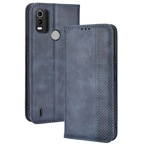 Leather Case Stands Flip Cover Holder BY4 for Nokia G11 Plus Blue