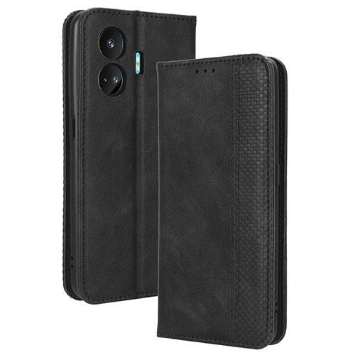 Leather Case Stands Flip Cover Holder BY4 for Realme GT Neo5 SE 5G Black