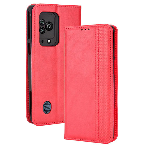 Leather Case Stands Flip Cover Holder BY4 for Xiaomi Black Shark 5 5G Red