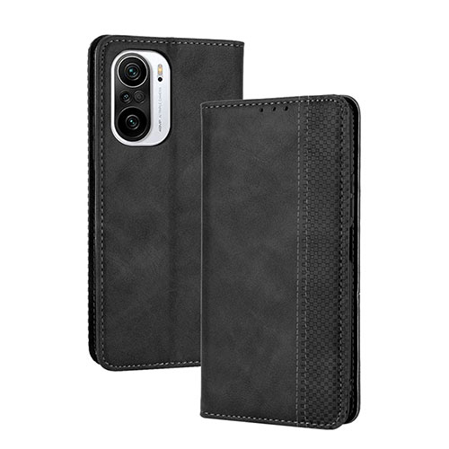 Leather Case Stands Flip Cover Holder BY4 for Xiaomi Mi 11X 5G Black