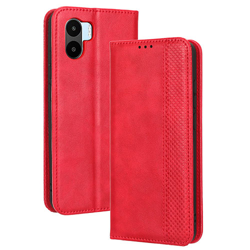 Leather Case Stands Flip Cover Holder BY4 for Xiaomi Redmi A2 Plus Red
