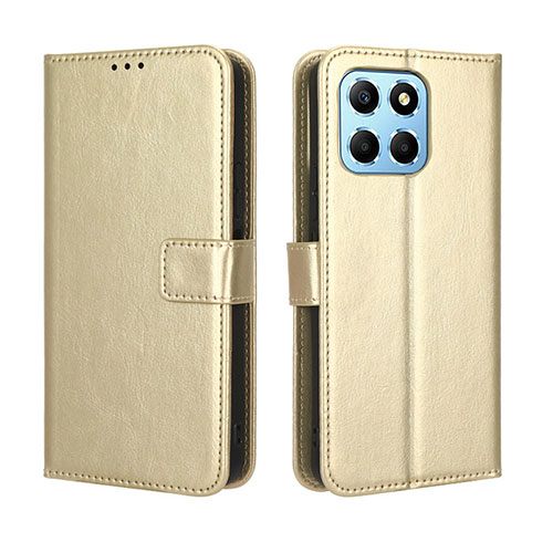 Leather Case Stands Flip Cover Holder BY5 for Huawei Honor 70 Lite 5G Gold