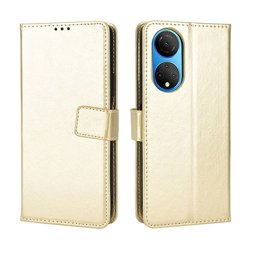 Leather Case Stands Flip Cover Holder BY5 for Huawei Honor X7 Gold