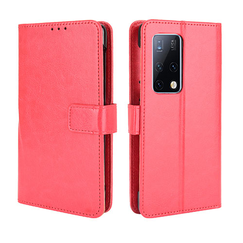 Leather Case Stands Flip Cover Holder BY5 for Huawei Mate X2 Red