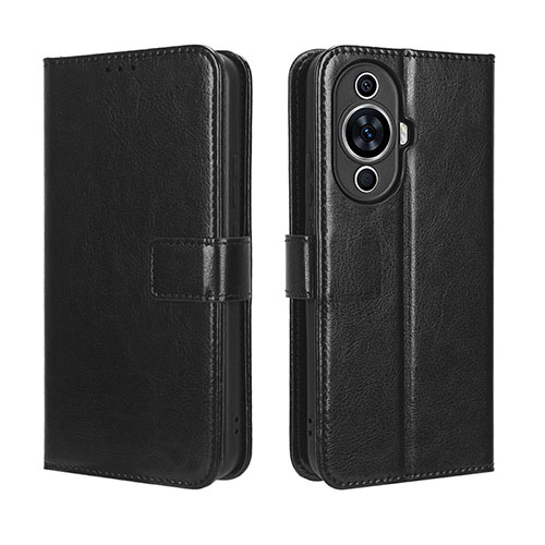 Leather Case Stands Flip Cover Holder BY5 for Huawei Nova 11 Ultra Black