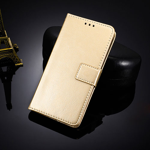 Leather Case Stands Flip Cover Holder BY5 for Nokia C10 Gold