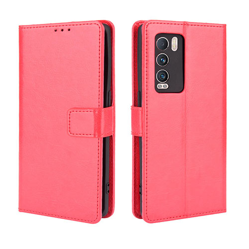 Leather Case Stands Flip Cover Holder BY5 for Realme GT Master Explorer 5G Red