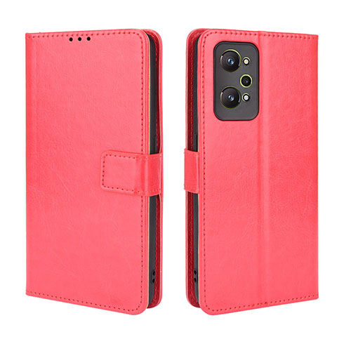 Leather Case Stands Flip Cover Holder BY5 for Realme GT Neo2 5G Red