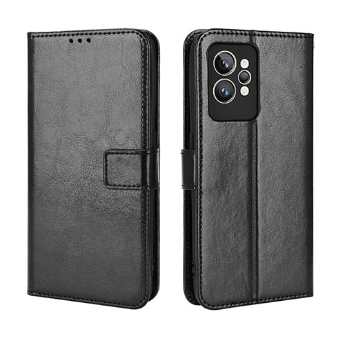 Leather Case Stands Flip Cover Holder BY5 for Realme GT2 Pro 5G Black