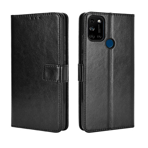 Leather Case Stands Flip Cover Holder BY5 for Wiko View5 Black