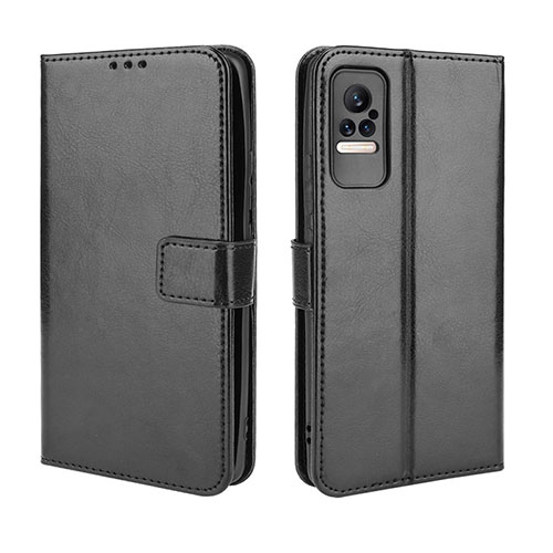 Leather Case Stands Flip Cover Holder BY5 for Xiaomi Civi 1S 5G Black