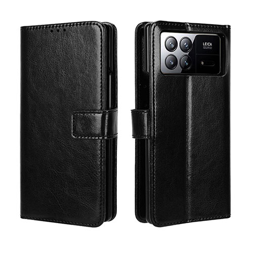 Leather Case Stands Flip Cover Holder BY5 for Xiaomi Mix Fold 3 5G Black