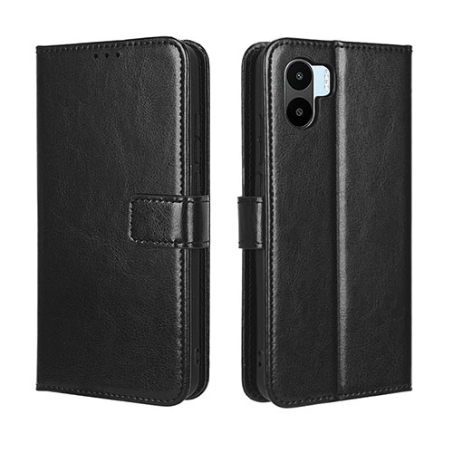 Leather Case Stands Flip Cover Holder BY5 for Xiaomi Redmi A2 Plus Black