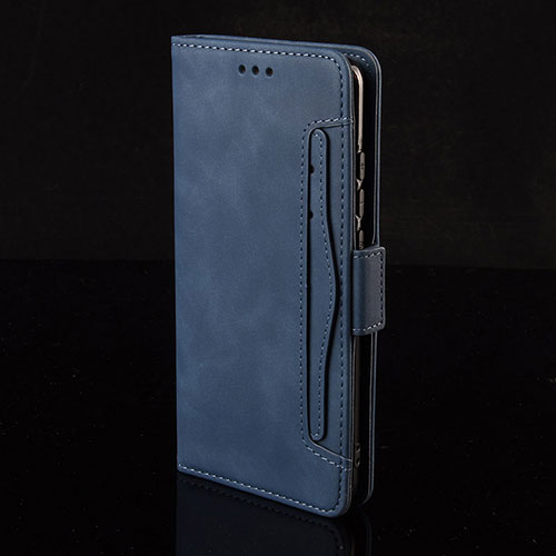 Leather Case Stands Flip Cover Holder BY6 for Google Pixel 4a Blue