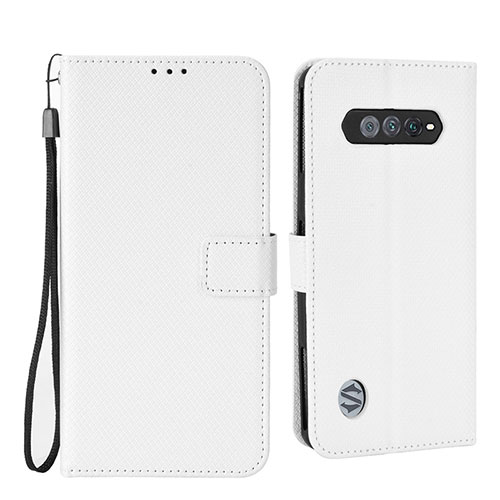 Leather Case Stands Flip Cover Holder BY6 for Xiaomi Black Shark 4S Pro 5G White