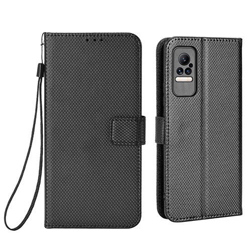 Leather Case Stands Flip Cover Holder BY6 for Xiaomi Civi 1S 5G Black