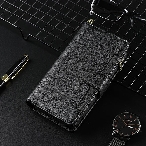 Leather Case Stands Flip Cover Holder BY7 for Google Pixel 8 Pro 5G Black
