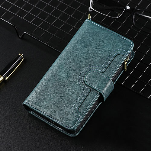 Leather Case Stands Flip Cover Holder BY7 for Xiaomi Redmi Note 11 4G (2021) Green