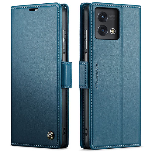 Leather Case Stands Flip Cover Holder C01S for Motorola Moto G Stylus (2023) 4G Blue