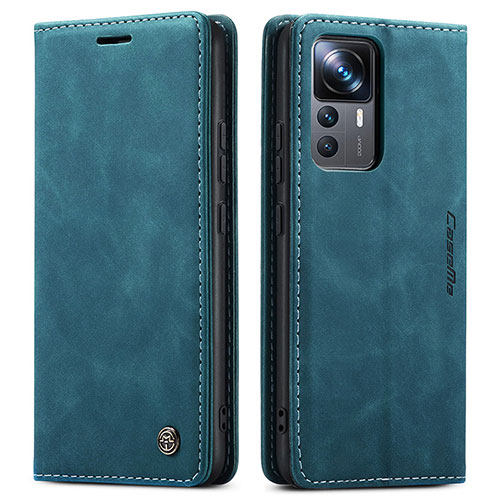 Leather Case Stands Flip Cover Holder C01S for Xiaomi Redmi K50 Ultra 5G Blue