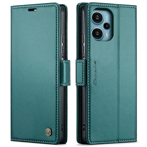 Leather Case Stands Flip Cover Holder C01S for Xiaomi Redmi Note 12 Turbo 5G Green