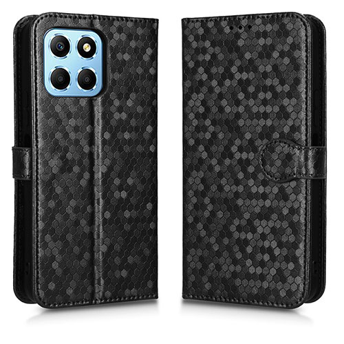 Leather Case Stands Flip Cover Holder C01X for Huawei Honor 70 Lite 5G Black