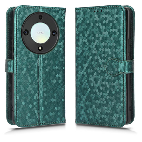 Leather Case Stands Flip Cover Holder C01X for Huawei Honor Magic5 Lite 5G Green