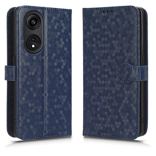 Leather Case Stands Flip Cover Holder C01X for Huawei Honor X5 Plus Blue