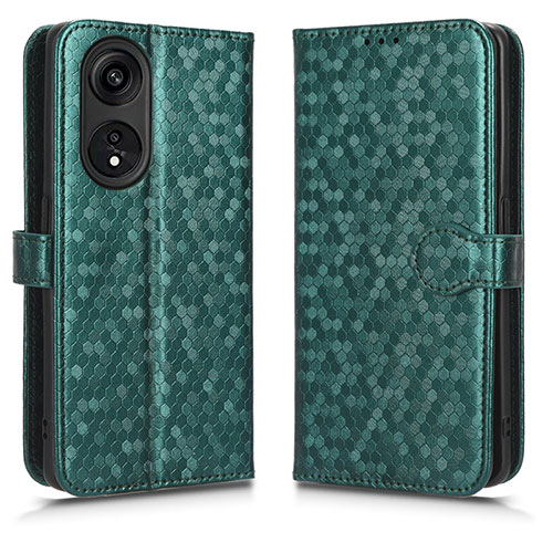 Leather Case Stands Flip Cover Holder C01X for Huawei Honor X5 Plus Green