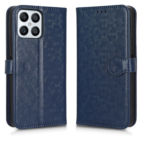 Leather Case Stands Flip Cover Holder C01X for Huawei Honor X8 4G Blue