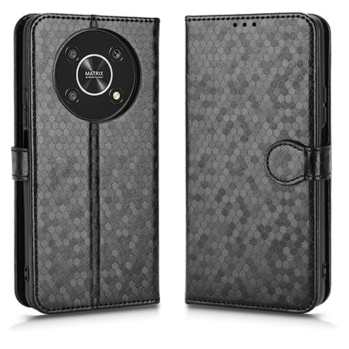 Leather Case Stands Flip Cover Holder C01X for Huawei Honor X9 5G Black