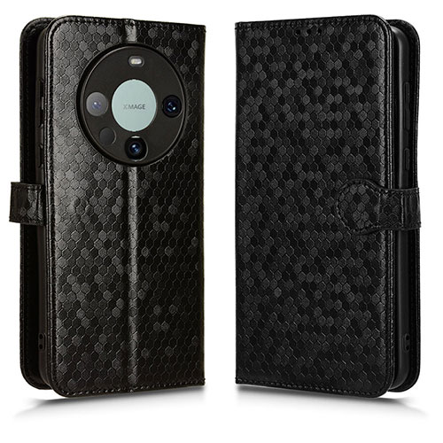 Leather Case Stands Flip Cover Holder C01X for Huawei Mate 60 Pro+ Plus Black